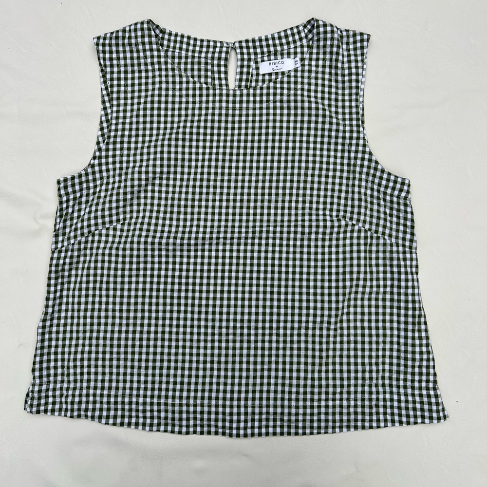 Bibico Pippa Blouse green gingham size S